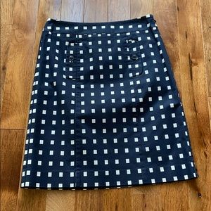 Navy print Skirt